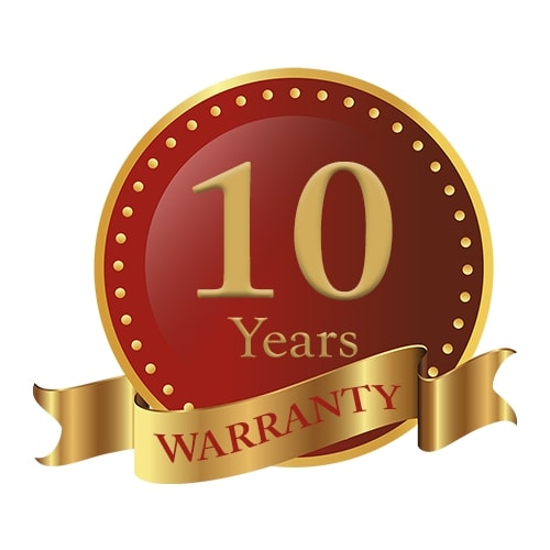 10 years warranty for roofing and plumbing service