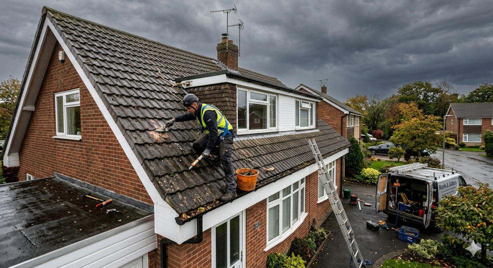 roof repair and gutter inspection before monsoon season